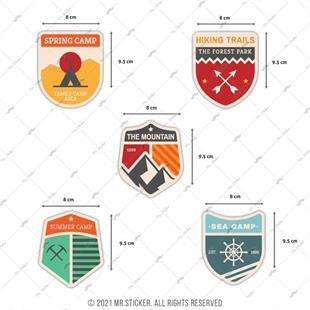 HBGBDL21 Kamp Sticker Seti 5 Parca