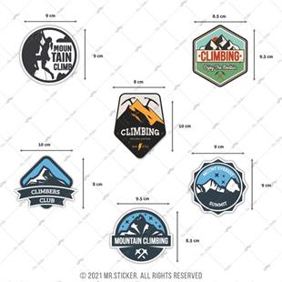 HBGBDL22 Kamp Sticker Seti 6 Parca