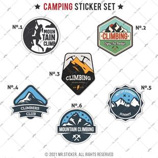 HBGBDL22 Kamp Sticker Seti 6 Parca
