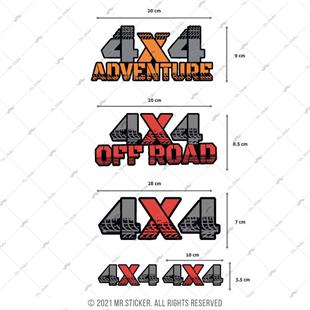 HBGBDL25 Off Road Sticker Seti 3 Parca