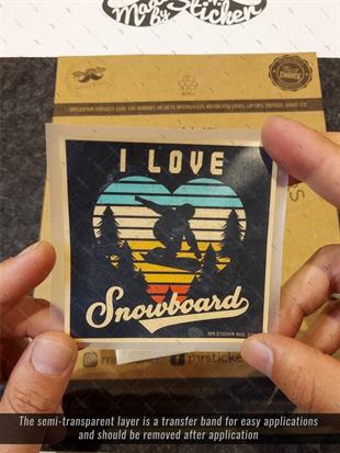 HBGBDL4 Snowboard Sticker Seti 5 Parca