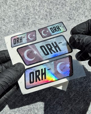 HLGBT11 Hologram 0 Rh Negatif (-) Kan Grubu Etiket Seti