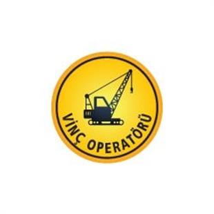 ISG27 Reflektif Vinc Operatoru Yazili Etiket