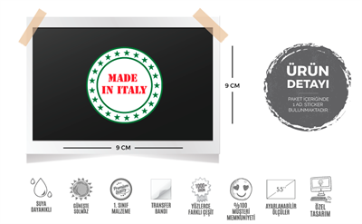 ITF9 Made In Italy (Italyan Mali) Etiketi