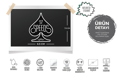 MRSTC3 Reflektif Ace of Speeds Etiketi
