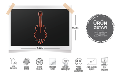 MSC34 Elektro Gitar Etiketi