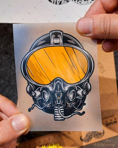 MSL122 F16 Pilot Maskesi Etiketi