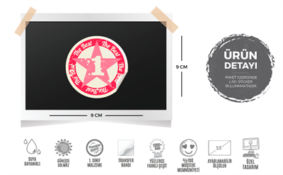 MSL65 Pembe No1 Amblem Etiketi