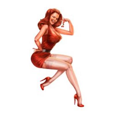 PNP40 Pinup Kizi Etiketi