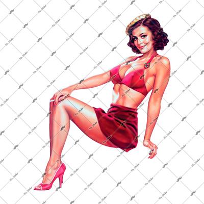 PNP43 Pinup Kizi Etiketi