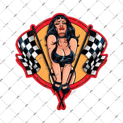 PNP48 Yarisci Pinup Kizi Etiketi