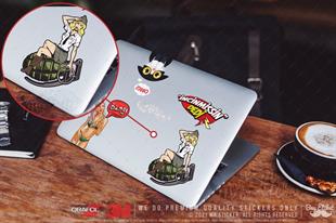 PNP52 Askeri Pinup Kizi Etiketi