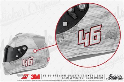 PRS12 Kirmizi Renkli Yaris Numarasi Seti