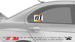 PRS17 Custom Numara ve Isim Seti 2li Set