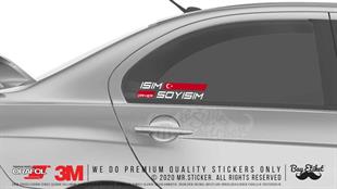 PRS18 Ozel Seri Custom Yarisci Ismi Sticker Seti