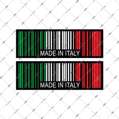 RFHLM140 Reflektif Made In Italy Yazili Barkod Etiketi 2 li Set