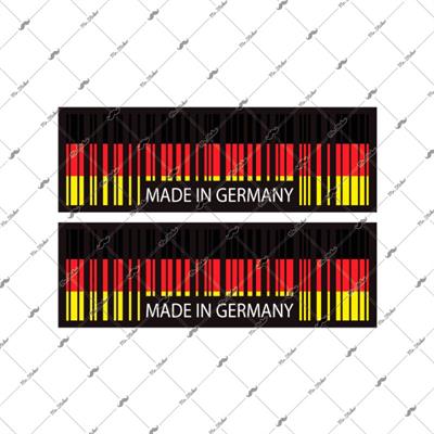 RFHLM144 Reflektif Made In Germany Yazili Barkod Etiketi 2 li Set