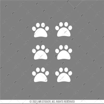 RFHLM19 Reflektif Kedi Patisi Izi Etiket Seti - 6 Adet