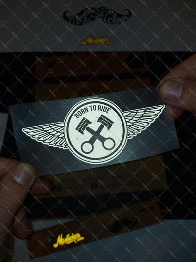 RFHLM40 Reflektif Surmek Icin Dogmus Yazili Etiket
