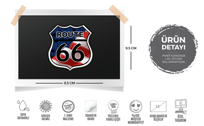 ROU5 Route 66 Etiketi
