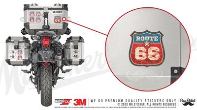 ROU8 Vintage Route 66 Etiketi