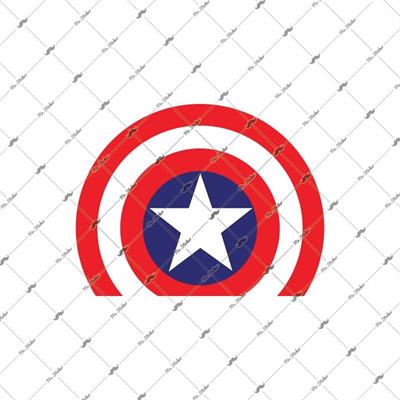 STS29 17cm (Orta Boy) Yıldızlı Yarım Yuvarlak Sticker