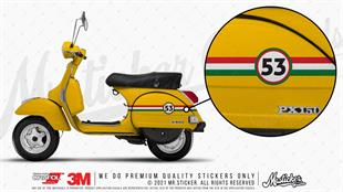 STS32VP Kişiye Özel Numaralı Kırmızı Beyaz Yeşil Desenli Şerit Seti