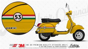 STS32VP Kişiye Özel Numaralı Kırmızı Beyaz Yeşil Desenli Şerit Seti