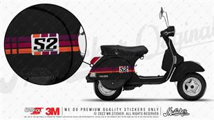 STS56VP Mor Bordo Turuncu Desenli Şerit