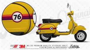 STS60VP Turuncu Bordo Mor Desenli Şerit