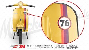 STS60VP Turuncu Bordo Mor Desenli Şerit