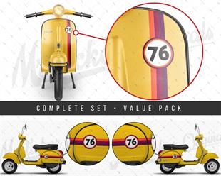 STS60VP Turuncu Bordo Mor Desenli Şerit