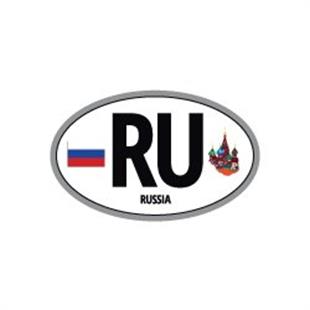 ULK37 Rusya (RU) Reflektif Ulke Etiketi