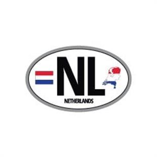 ULK45 Hollanda (NL) Reflektif Ulke Etiketi