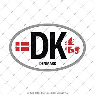ULK48 Danimarka (DK) Reflektif Ulke Etiketi
