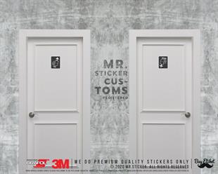 WC25 Bay Bayan Tuvalet Simgesi Seti