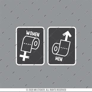 WC25 Bay Bayan Tuvalet Simgesi Seti