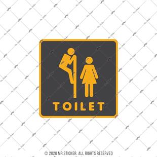 WC29 Unisex Tuvalet Simgesi Etiketi