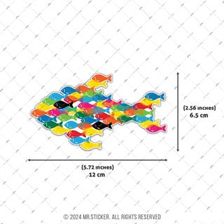 AN4- Minik Balik Desenli Balik Etiketi