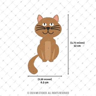ANCT17- Kahverengi Kedi Etiketi