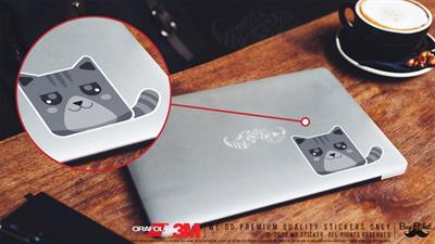 ANCT20- Gri Tekir Kedi Etiketi