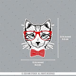 ANCT23- Hipster Kedi Etiketi