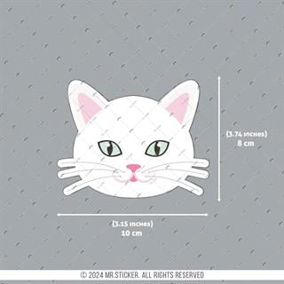 ANCT4- Beyaz Kedi Etiketi