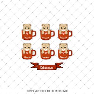 ANCT60 Scottish Fold Kedi Etiketi Seti - Kedinizin Ismine Ozel