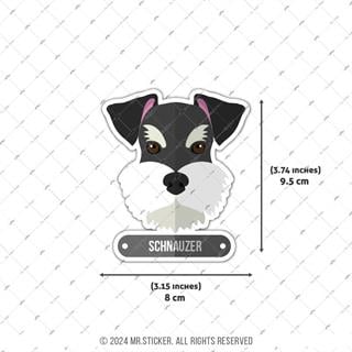 ANDG23- Schnauzer Kopek Etiketi
