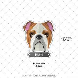 ANDG3- Bulldog Kopek Etiketi