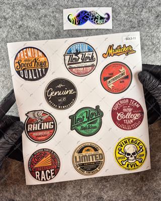 BDLS11 Küçük Boy 10lu Sticker Seti