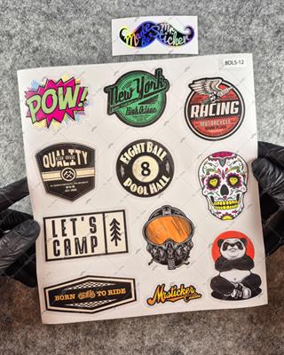 BDLS12 Küçük Boy 10lu Sticker Seti