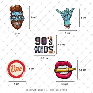 BDLS15 Küçük Boy 10lu Sticker Seti