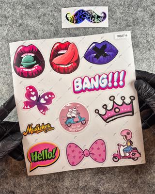 BDLS16 Küçük Boy 10lu Sticker Seti